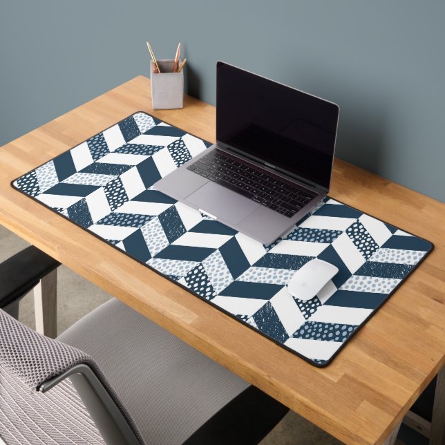 Seamless Modern Geometric Shapes Desk Mat (Office 2)