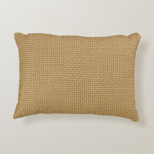 Seamless Natural Jute Burlap Fabric TexturePattern Decorative Cushion