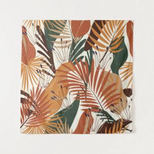 Seamless natural pattern, abstract plants and flow tapestry