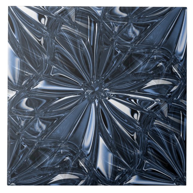 Seamless Navy Ceramic Tile (Front)