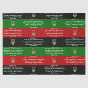 Seamless NGUZO SABA 7 Principles KWANZAA Tissue Paper