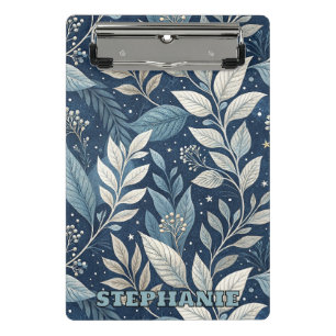 Seamless Night Garden Botanical Pattern Mini Clipboard