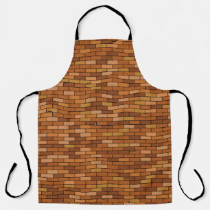 Seamless Old brick wall background with vignette.  Apron