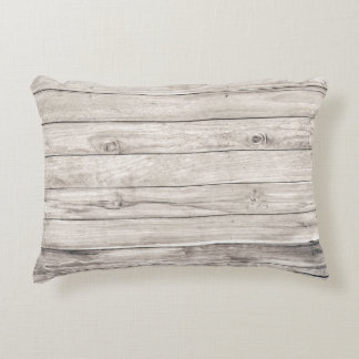 Seamless Old Wood: Textured Wall Background Decorative Cushion