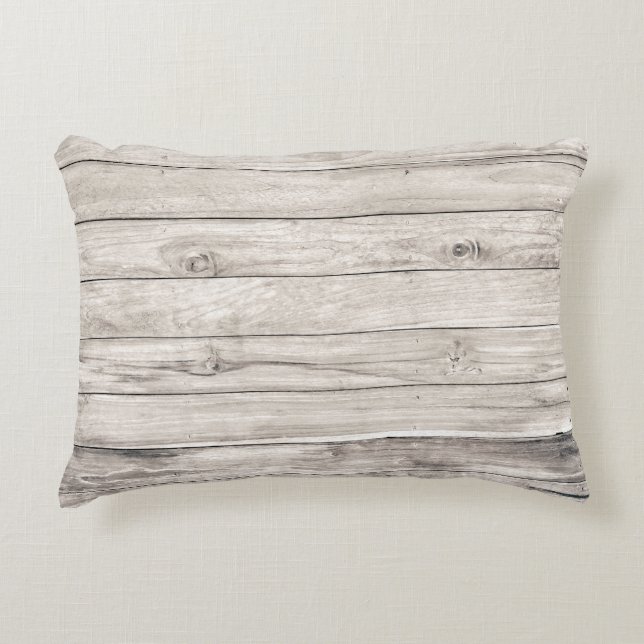 Seamless Old Wood: Textured Wall Background Decorative Cushion (Front)