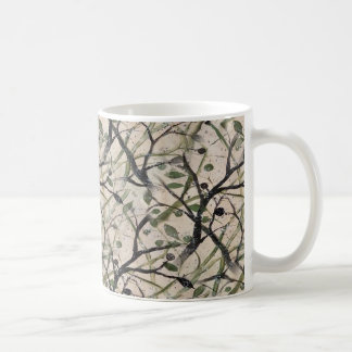 Seamless Olive Branch Abstract Art Pattern Coffee Mug
