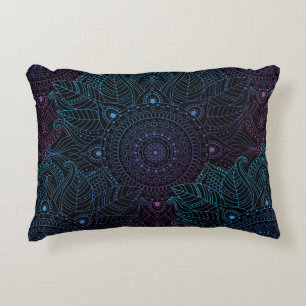 Seamless oriental arabesque pattern. Laced decorat Decorative Cushion