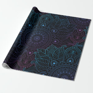 Seamless oriental arabesque pattern. Laced decorat Wrapping Paper