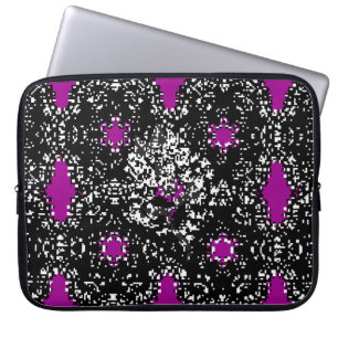 Seamless oriental classic white pattern. Vintage a Laptop Sleeve