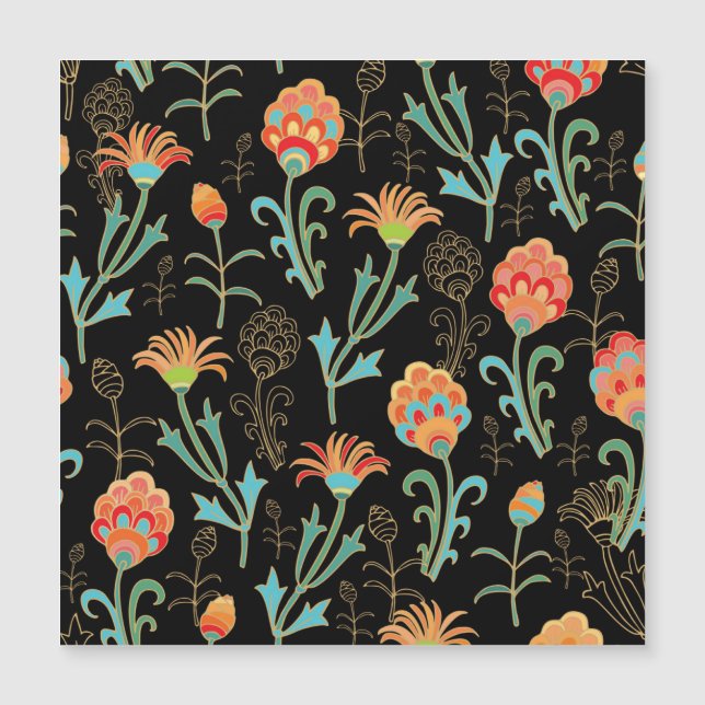 Seamless Oriental Floral Elegance (Front)