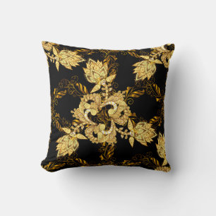 Seamless oriental ornament in the style of baroque cushion