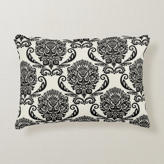 Seamless ornament with decorative elements. Freeha Cushion (Front)