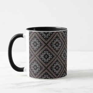 Seamless ornamental decor beads pearl jewellery pa mug