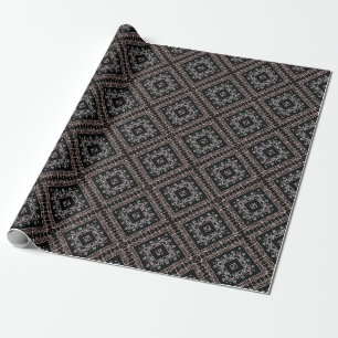 Seamless ornamental decor beads pearl jewellery pa wrapping paper