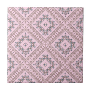 Seamless ornamental decor beads pearl jewellery tile