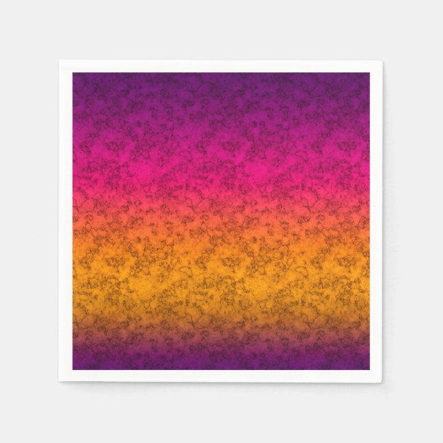 Seamless ornamental marble gradient pink purple ye napkin (Front)