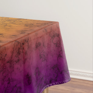 Seamless ornamental marble gradient pink purple ye tablecloth