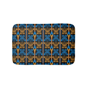 Seamless ornamental retro moroccan arabic vintage bath mat