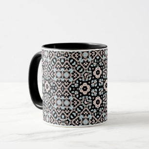 Seamless ornamental retro moroccan arabic vintage mug