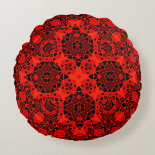 Seamless ornamental retro moroccan arabic vintage round cushion