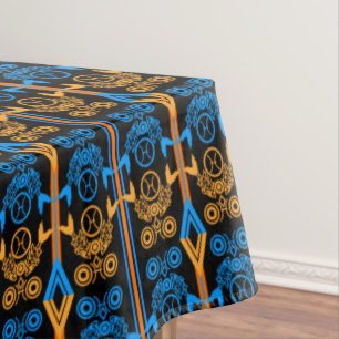 Seamless ornamental retro moroccan arabic vintage tablecloth