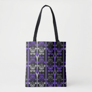 Seamless ornamental retro moroccan arabic vintage tote bag