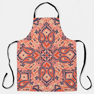 Seamless paisley: vintage pattern design. apron