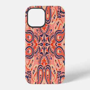 Seamless paisley: vintage pattern design. iPhone 12 case