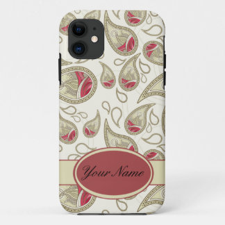 Seamless paisley with flower iPhone 11 case