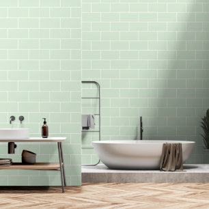 Seamless Pastel Flat Brick Pattern Wallpaper