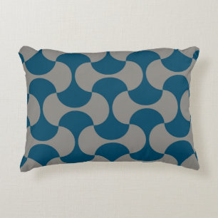 Seamless pastel pattern in 60s style. Wrapping pap Decorative Cushion