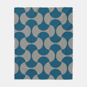 Seamless pastel pattern in 60s style. Wrapping pap Fleece Blanket