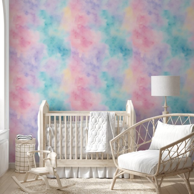 Seamless Pastel Watercolor Wallpaper (Kids)