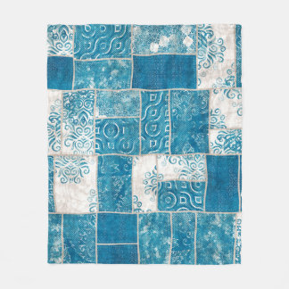 Seamless patchwork collage mix quilt pattern print fleece blanket