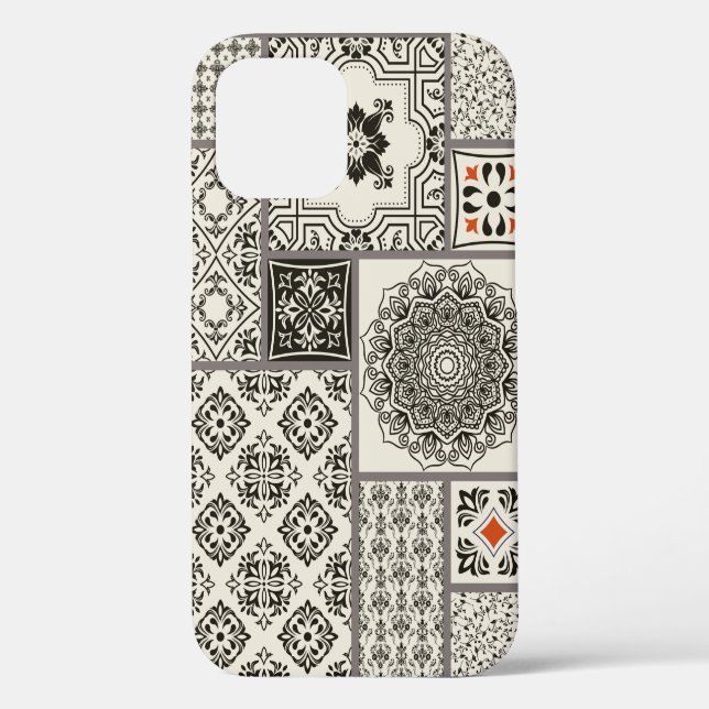 Seamless patchwork tile with Islam, Arabic, Indian Case-Mate iPhone Case (Back)