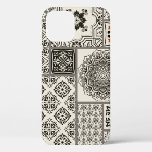 Seamless patchwork tile with Islam, Arabic, Indian iPhone 12 Case