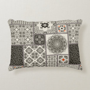 Seamless patchwork tile with Islam, Arabic, Indian Decorative Cushion