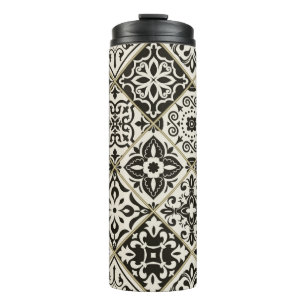 Seamless patchwork tile with Islam, Arabic, Indian Thermal Tumbler