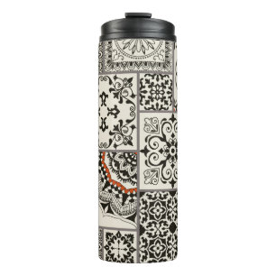 Seamless patchwork tile with Islam, Arabic, Indian Thermal Tumbler