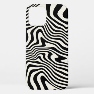 seamless pattern. Abstract striped texture with b iPhone 12 Case
