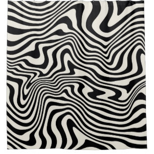 seamless pattern. Abstract striped texture with b Shower Curtain