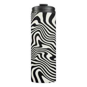 seamless pattern. Abstract striped texture with b Thermal Tumbler