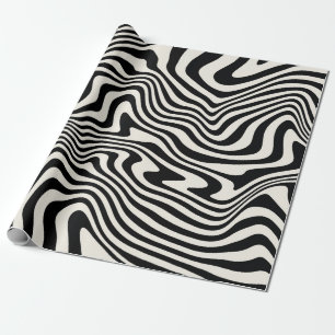 seamless pattern. Abstract striped texture with b Wrapping Paper