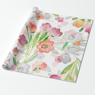 seamless pattern abstracts floral composition tuli wrapping paper
