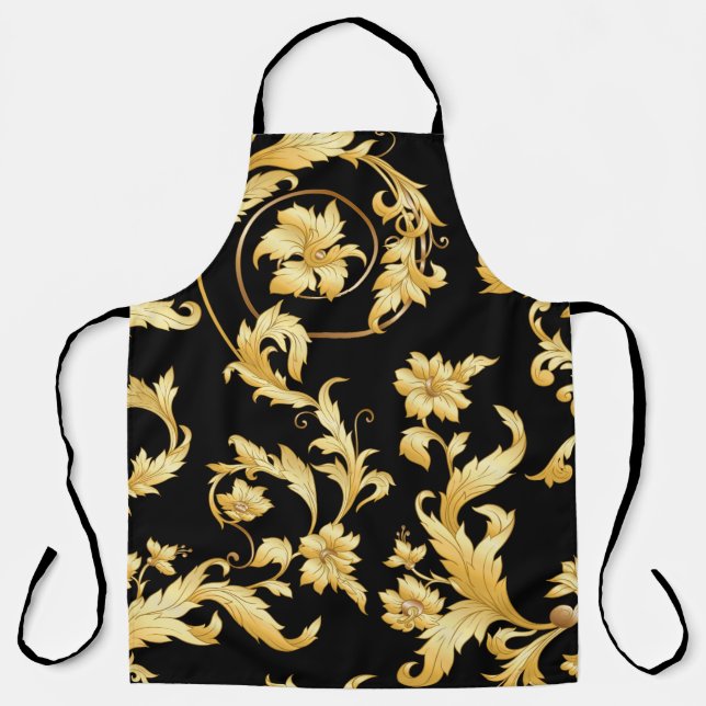 Seamless pattern, background In baroque, rococo, v Apron (Front)