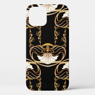 Seamless pattern, background with decorative eleme iPhone 12 case