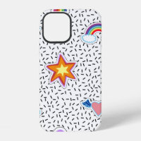 Seamless pattern background with patch cartoon sta