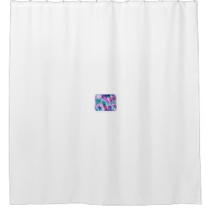 Seamless pattern, background with tropical plants, shower curtain