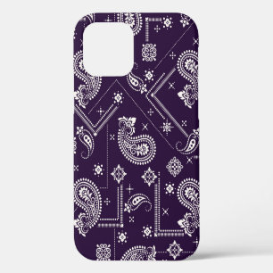 Seamless pattern based on ornament paisley Bandann iPhone 12 Case