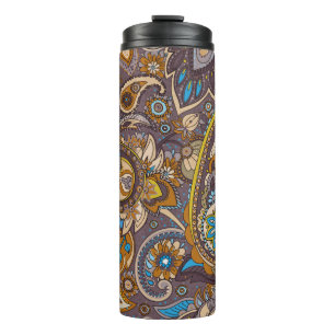 Seamless pattern based on traditional Asian elemen Thermal Tumbler